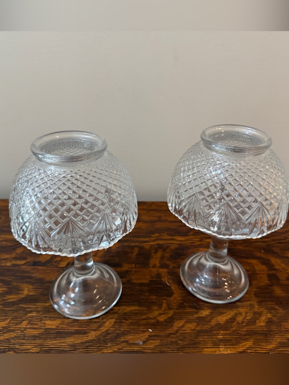 Vintage PartyLite Clearview Tealight Fairy Lamps